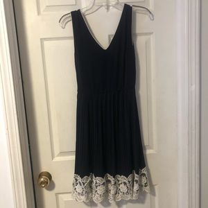 Blue dress with lace